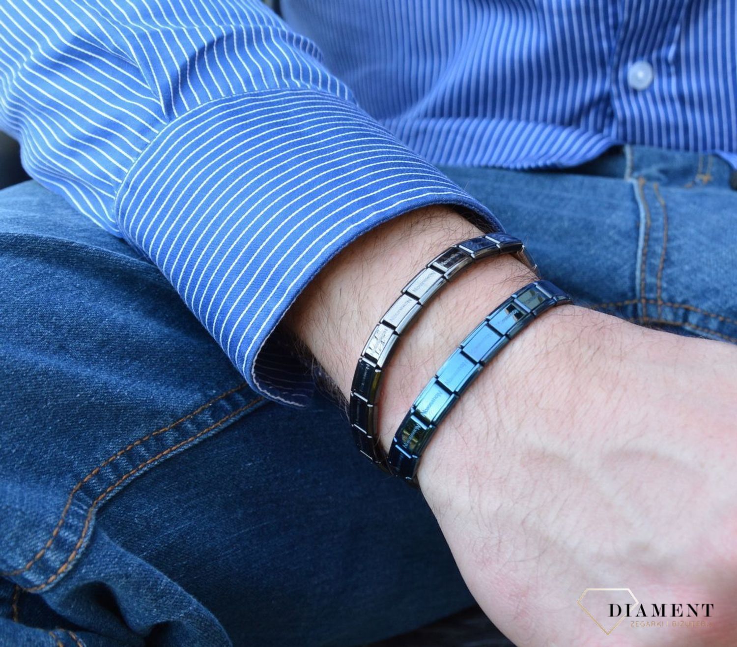 Podstawa bransoletki Nomination Composable Classic niebieska - 13 elem..jpg